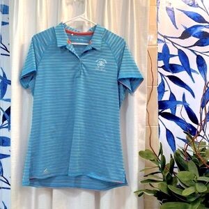 Women’s Adidas Polyester & Spandex 2017 U.S. Open Short Sleeve Golf Polo Size L